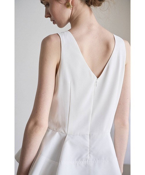 Estella.K(エステラケー)の「Bianca Lace Top フロントレースペプラムTOP(シャツ/ブラウス・レディース・ホワイト/ブラック・FREE)」の8枚目の写真