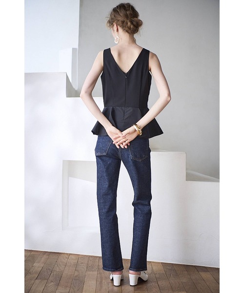 Estella.K(エステラケー)の「Bianca Lace Top フロントレースペプラムTOP(シャツ/ブラウス・レディース・ホワイト/ブラック・FREE)」の18枚目の写真