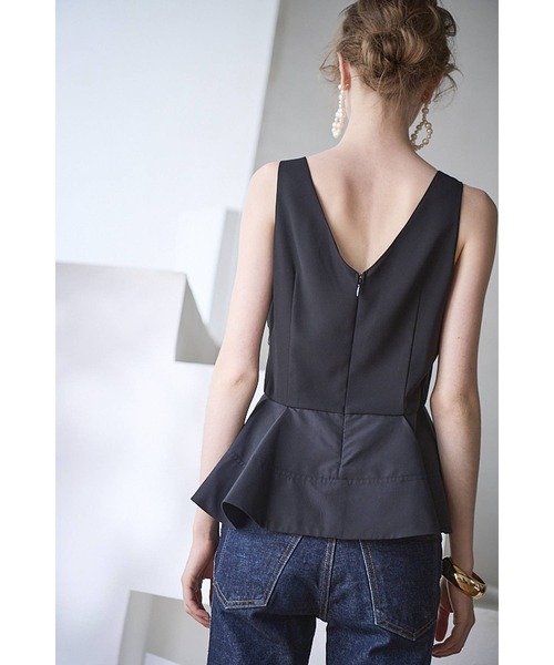 Estella.K(エステラケー)の「Bianca Lace Top フロントレースペプラムTOP(シャツ/ブラウス・レディース・ホワイト/ブラック・FREE)」の21枚目の写真