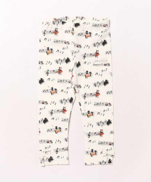 KP(ケーピー)の「選べる3柄 ベア天竺 スパッツ 【10分丈】(レギンス/スパッツ・キッズ・グレー系その他/ブラック/オフホワイト・100cm/110cm/120cm/130cm/90cm)」の2枚目の写真