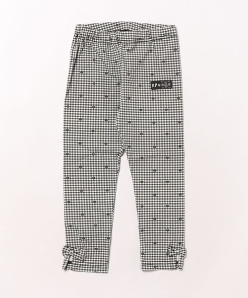 KP(ケーピー)の「選べる3柄 ベア天竺 スパッツ 【10分丈】(レギンス/スパッツ・キッズ・グレー系その他/ブラック/オフホワイト・100cm/110cm/120cm/130cm/90cm)」の3枚目の写真