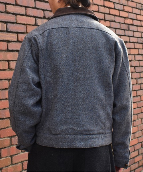 Noen(ノエン)の「ツイードトラッカージャケット(ブルゾン・メンズ・ブラウン/ライトブルー・LARGE/MEDIUM)」の11枚目の写真