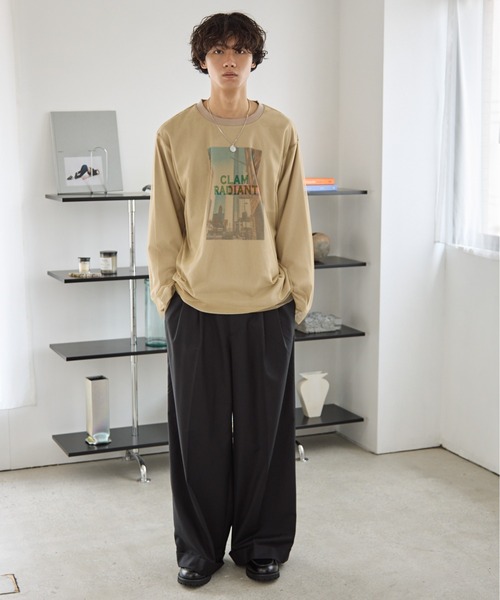 PBLIM(ページボーイリム)の「《UNISEX》チュールカサネロンT(Tシャツ/カットソー・レディース・オフホワイト/ベージュ・MEDIUM/LARGE)」の14枚目の写真