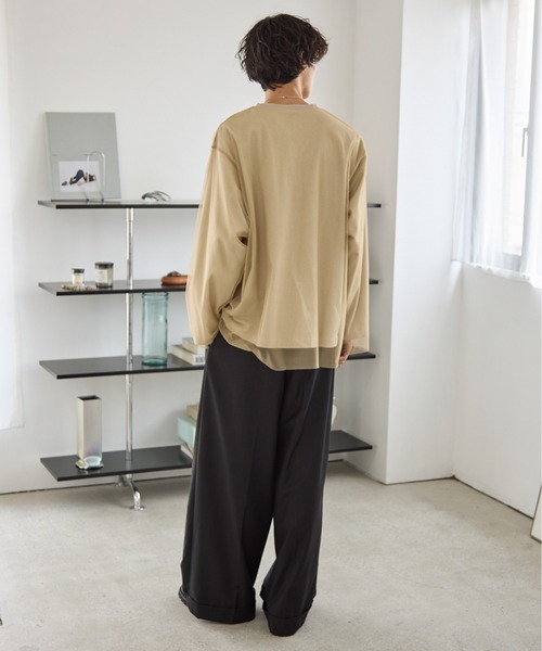 PBLIM(ページボーイリム)の「《UNISEX》チュールカサネロンT(Tシャツ/カットソー・レディース・オフホワイト/ベージュ・MEDIUM/LARGE)」の15枚目の写真