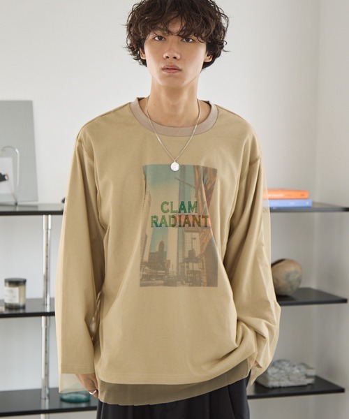 PBLIM(ページボーイリム)の「《UNISEX》チュールカサネロンT(Tシャツ/カットソー・レディース・オフホワイト/ベージュ・MEDIUM/LARGE)」の21枚目の写真