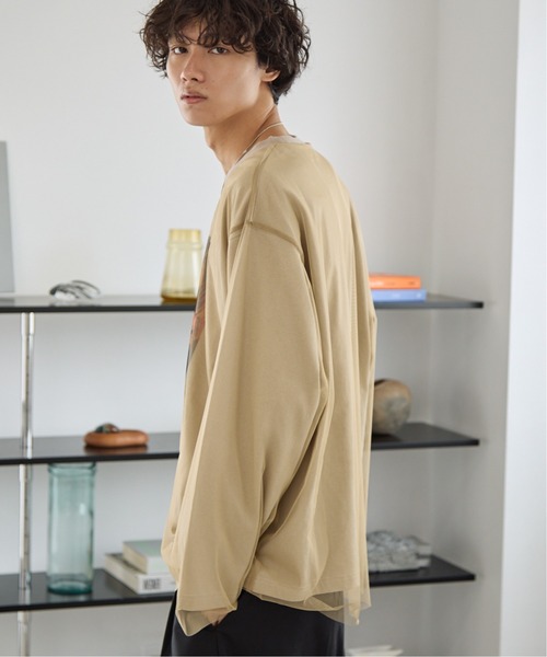 PBLIM(ページボーイリム)の「《UNISEX》チュールカサネロンT(Tシャツ/カットソー・レディース・オフホワイト/ベージュ・MEDIUM/LARGE)」の22枚目の写真