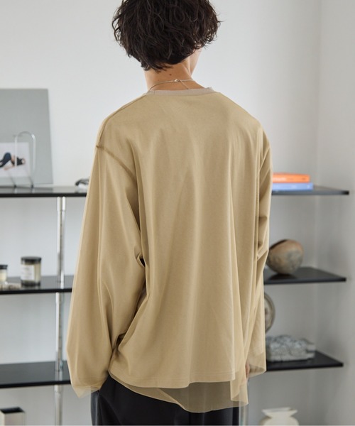 PBLIM(ページボーイリム)の「《UNISEX》チュールカサネロンT(Tシャツ/カットソー・レディース・オフホワイト/ベージュ・MEDIUM/LARGE)」の13枚目の写真