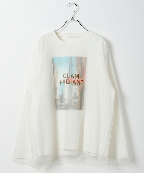 PBLIM(ページボーイリム)の「《UNISEX》チュールカサネロンT(Tシャツ/カットソー・レディース・オフホワイト/ベージュ・MEDIUM/LARGE)」の18枚目の写真