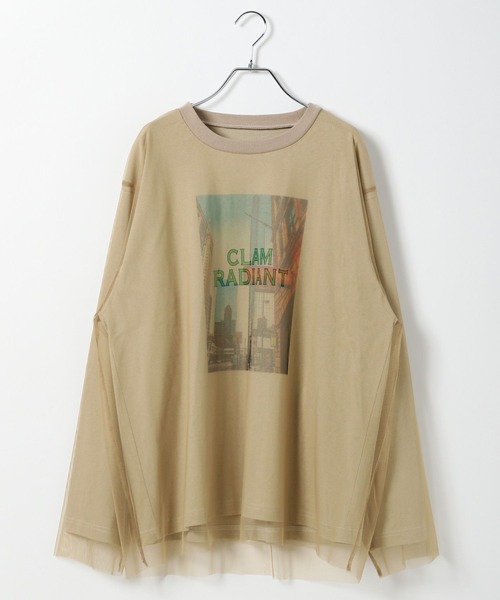 PBLIM(ページボーイリム)の「《UNISEX》チュールカサネロンT(Tシャツ/カットソー・レディース・オフホワイト/ベージュ・MEDIUM/LARGE)」の17枚目の写真