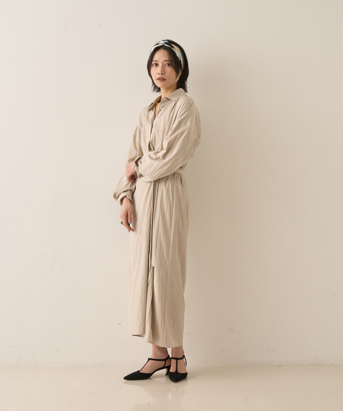 Rouge vif（ルージュヴィフ）の「カシュクール2WAYワンピース（ワンピース・レディース・チャコールグレー/ベージュ・フリー）」の11枚目の写真