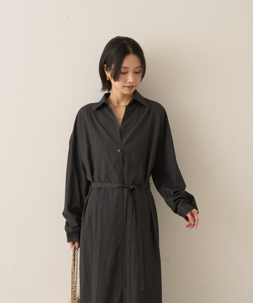 Rouge vif（ルージュヴィフ）の「カシュクール2WAYワンピース（ワンピース・レディース・チャコールグレー/ベージュ・フリー）」の13枚目の写真