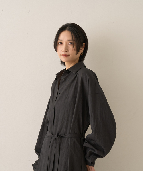 Rouge vif（ルージュヴィフ）の「カシュクール2WAYワンピース（ワンピース・レディース・チャコールグレー/ベージュ・フリー）」の15枚目の写真