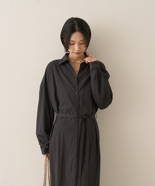 Rouge vif（ルージュヴィフ）の「カシュクール2WAYワンピース（ワンピース・レディース・チャコールグレー/ベージュ・フリー）」の16枚目の写真