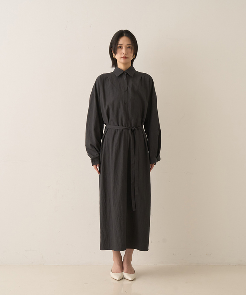 Rouge vif（ルージュヴィフ）の「カシュクール2WAYワンピース（ワンピース・レディース・チャコールグレー/ベージュ・フリー）」の20枚目の写真