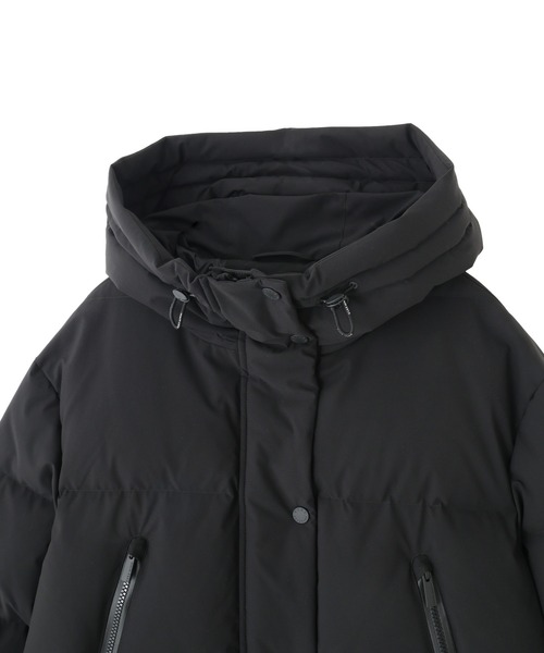 NANO universe（ナノユニバース）の「「西川ダウン(R)」ソロテックスAラインダウン（ダウンジャケット/コート・レディース・オフホワイト/ブラック/モカ・M/S）」の21枚目の写真