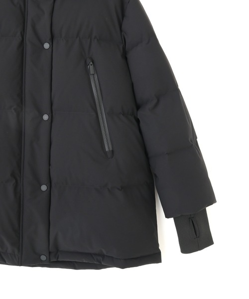 NANO universe（ナノユニバース）の「「西川ダウン(R)」ソロテックスAラインダウン（ダウンジャケット/コート・レディース・オフホワイト/ブラック/モカ・M/S）」の11枚目の写真