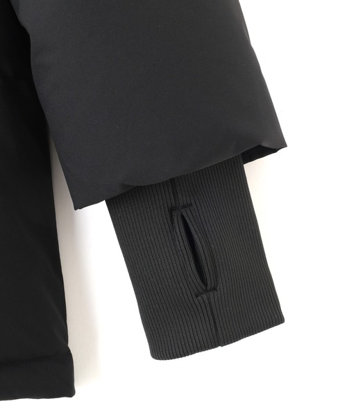 NANO universe（ナノユニバース）の「「西川ダウン(R)」ソロテックスAラインダウン（ダウンジャケット/コート・レディース・オフホワイト/ブラック/モカ・M/S）」の12枚目の写真