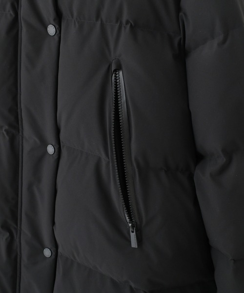 NANO universe（ナノユニバース）の「「西川ダウン(R)」ソロテックスAラインダウン（ダウンジャケット/コート・レディース・オフホワイト/ブラック/モカ・M/S）」の14枚目の写真