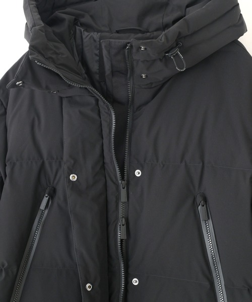 NANO universe（ナノユニバース）の「「西川ダウン(R)」ソロテックスAラインダウン（ダウンジャケット/コート・レディース・オフホワイト/ブラック/モカ・M/S）」の13枚目の写真