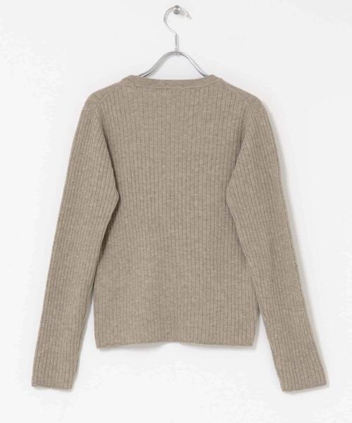 ITEMS URBANRESEARCH（アイテムズ アーバンリサーチ）の「『洗濯可』フワフワクルーネックリブニット（ニット/セーター・レディース・オフホワイト/チャコールグレー/ベージュ/グリーン系その他・FREE）」の16枚目の写真