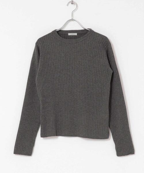 ITEMS URBANRESEARCH（アイテムズ アーバンリサーチ）の「『洗濯可』フワフワクルーネックリブニット（ニット/セーター・レディース・オフホワイト/チャコールグレー/ベージュ/グリーン系その他・FREE）」の21枚目の写真