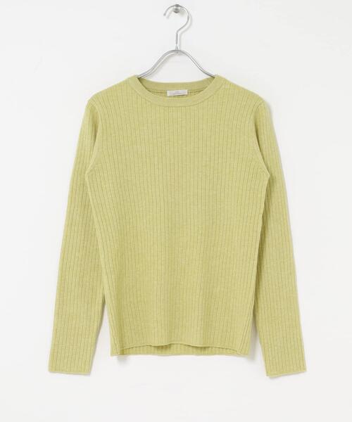 ITEMS URBANRESEARCH(アイテムズ アーバンリサーチ)の「『洗濯可』フワフワクルーネックリブニット(ニット/セーター・レディース・オフホワイト/チャコールグレー/ベージュ/グリーン系その他・FREE)」の20枚目の写真