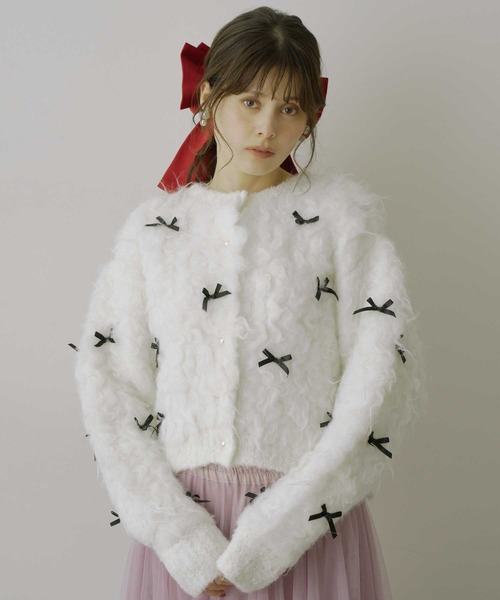 HEIREN】モヘアタッチリボンニット（ニット/セーター）｜HEIREN