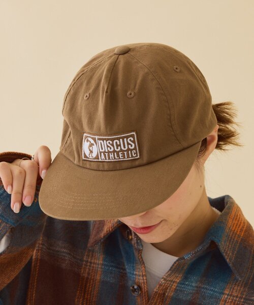 DISCUS（ディスカス）の「【DISCUS】刺繍ロゴウォッシュコットンキャップ（キャップ・レディース・グリーン/ブラウン/ブラック/チャコールグレー・ONE SIZE）」の4枚目の写真