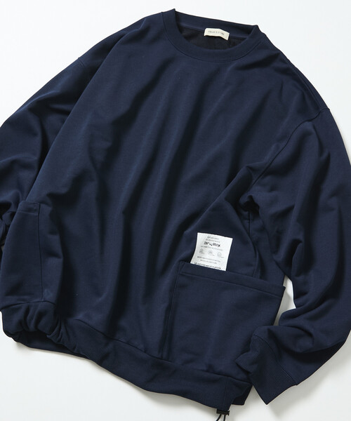 FREAK'S STORE(フリークスストア)の「限定展開 Drymix(R)/ドライミックス リラックスフィット サイドポケット クルーネック スウェット(スウェット・メンズ・アッシュグレー/ブラック/グレイッシュベージュ/ネイビー・SMALL/MEDIUM/LARGE)」の14枚目の写真