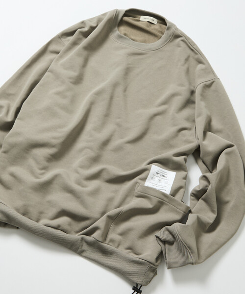 FREAK'S STORE(フリークスストア)の「限定展開 Drymix(R)/ドライミックス リラックスフィット サイドポケット クルーネック スウェット(スウェット・メンズ・アッシュグレー/ブラック/グレイッシュベージュ/ネイビー・SMALL/MEDIUM/LARGE)」の10枚目の写真