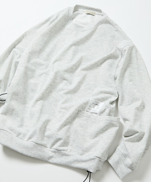 FREAK'S STORE(フリークスストア)の「限定展開 Drymix(R)/ドライミックス リラックスフィット サイドポケット クルーネック スウェット(スウェット・メンズ・アッシュグレー/ブラック/グレイッシュベージュ/ネイビー・SMALL/MEDIUM/LARGE)」の17枚目の写真