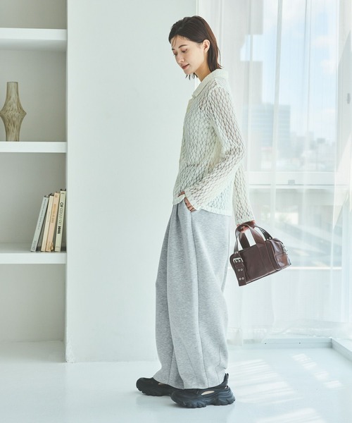 LAKOLE(ラコレ)の「カットイージーコクーンパンツ / 593617(スウェットパンツ・レディース・ブラック/グレー/ブラウン・FREE)」の5枚目の写真