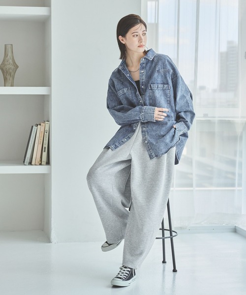 LAKOLE(ラコレ)の「カットイージーコクーンパンツ / 593617(スウェットパンツ・レディース・ブラック/グレー/ブラウン・FREE)」の13枚目の写真