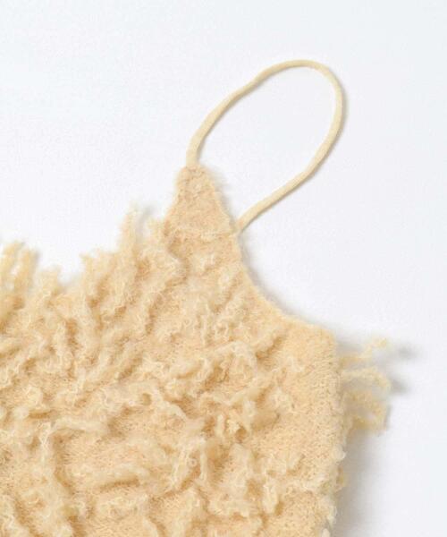 KBF（ケイビーエフ）の「マイクロフリンジブラ（その他トップス・レディース・チャコールグレー/ベージュ・ONE）」の10枚目の写真