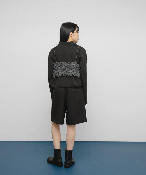 KBF（ケイビーエフ）の「マイクロフリンジブラ（その他トップス・レディース・チャコールグレー/ベージュ・ONE）」の19枚目の写真