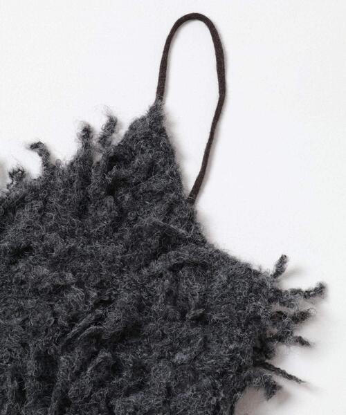 KBF（ケイビーエフ）の「マイクロフリンジブラ（その他トップス・レディース・チャコールグレー/ベージュ・ONE）」の22枚目の写真