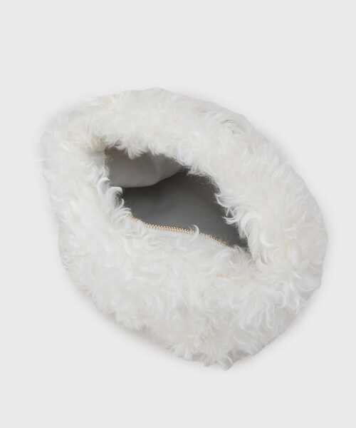 GALLEST（ギャレスト）の「フェイクファーマイクロバッグ（ハンドバッグ・レディース・アイボリー/ダークブラウン系4/ブラック・00）」の13枚目の写真