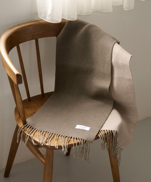 カシミヤ リバーシブル マフラー（マフラー）｜green label relaxing