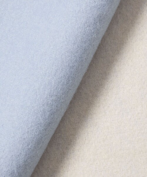 green label relaxing（グリーンレーベルリラクシング）の「カシミヤ リバーシブル マフラー（マフラー・レディース・オフホワイト/ライトブルー/モカ・FREE）」の8枚目の写真