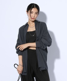 GLOBAL WORK | タックデザインシャツ長袖/599669(シャツ/ブラウス)