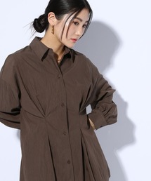 GLOBAL WORK | タックデザインシャツ長袖/599669(シャツ/ブラウス)