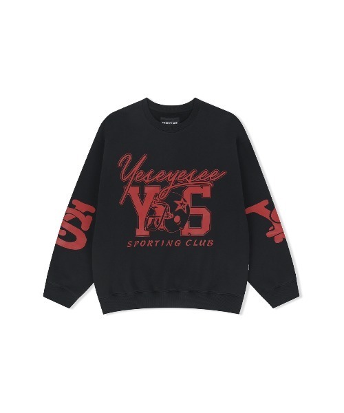 YESEYESEE(イエスアイシー)の「Y.E.S Sporting Club Sweatshirt(スウェット・メンズ・ライトグレー/ブラック/カーキ・L/M/S/XL)」の2枚目の写真