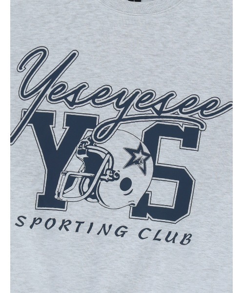 YESEYESEE(イエスアイシー)の「Y.E.S Sporting Club Sweatshirt(スウェット・メンズ・ライトグレー/ブラック/カーキ・L/M/S/XL)」の13枚目の写真