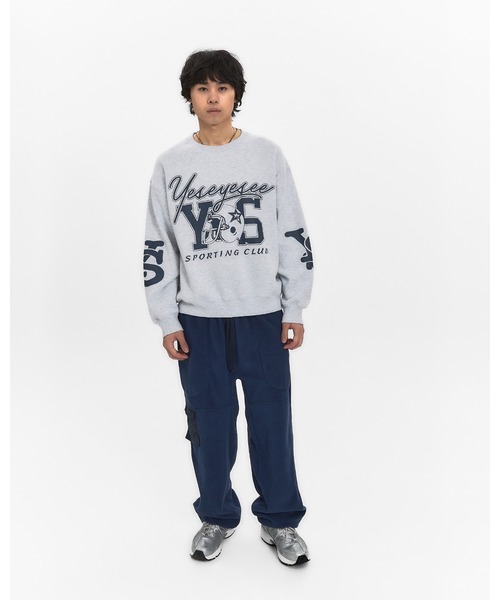 YESEYESEE(イエスアイシー)の「Y.E.S Sporting Club Sweatshirt(スウェット・メンズ・ライトグレー/ブラック/カーキ・L/M/S/XL)」の17枚目の写真