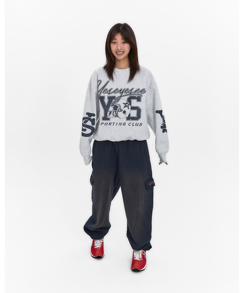 YESEYESEE(イエスアイシー)の「Y.E.S Sporting Club Sweatshirt(スウェット・メンズ・ライトグレー/ブラック/カーキ・L/M/S/XL)」の20枚目の写真