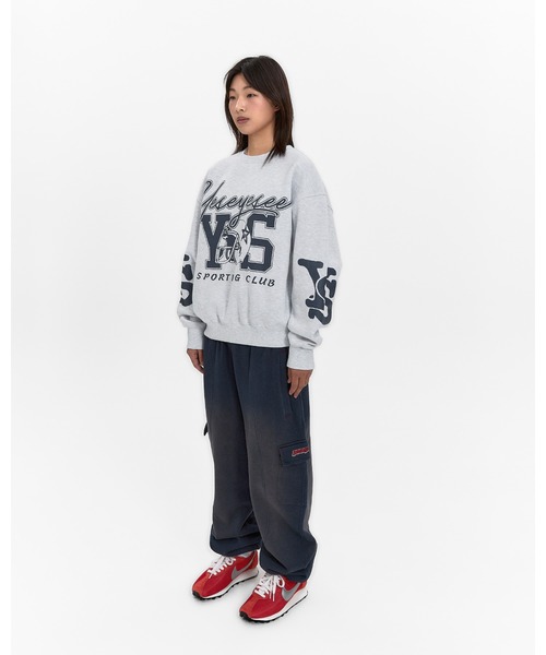 YESEYESEE(イエスアイシー)の「Y.E.S Sporting Club Sweatshirt(スウェット・メンズ・ライトグレー/ブラック/カーキ・L/M/S/XL)」の21枚目の写真