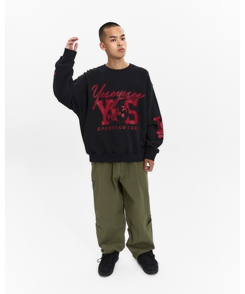 YESEYESEE(イエスアイシー)の「Y.E.S Sporting Club Sweatshirt(スウェット・メンズ・ライトグレー/ブラック/カーキ・L/M/S/XL)」の9枚目の写真