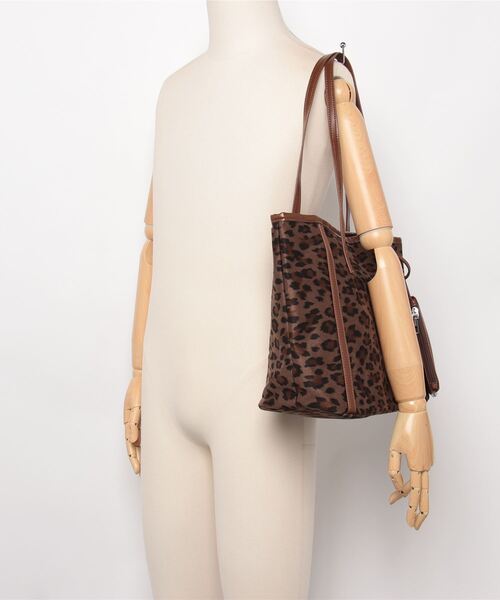 gossip!ロサンゼルス(ゴシップロサンゼルス)の「【A4収納可】Y2Kレオパード柄ビッグトートバッグ/ショルダーバッグ(トートバッグ・レディース・グレー/ブラウン・FREE)」の18枚目の写真
