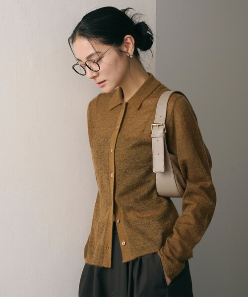 BEAUTY&YOUTH UNITED ARROWS(ビューティーアンドユースユナイテッドアローズ)の「スエード ムーン ワイドベルト ワンショルダーバッグ(ショルダーバッグ・レディース・ベージュ/ダークブラウン・FREE)」の4枚目の写真