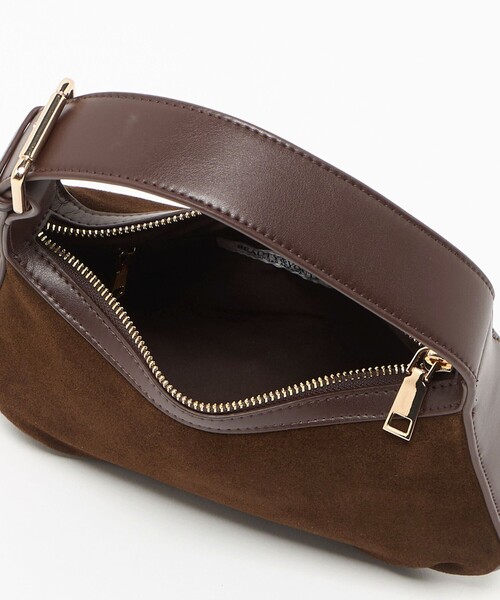 BEAUTY&YOUTH スエードムーンワイドベルトワンショルダーバッグ BEAUTY&YOUTH UNITED ARROWS｜スエード ムーン ワイドベルト ワン